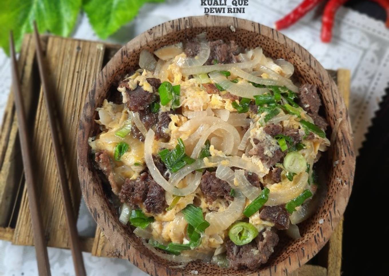 Beef Oyakodon ala kuali_que