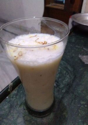A picture of Banana milk shake.