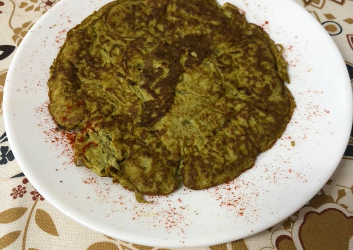 Tortita a la francesa de brócoli