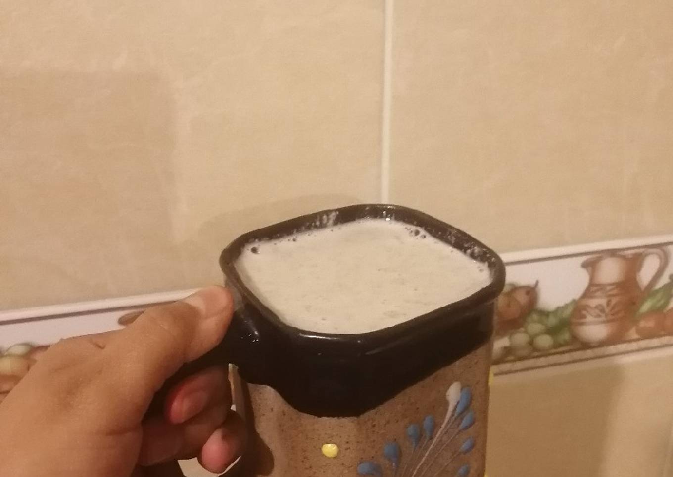 Atole de nuez y avena