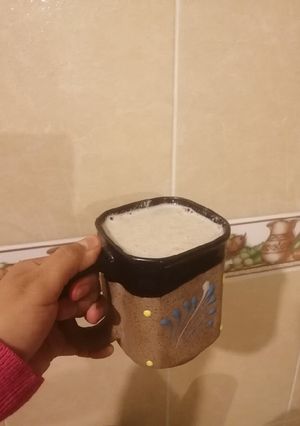 Una foto de Atole de nuez y avena