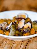 Gnocchi di Zucca Integrali con Carciofi, Vongole Veraci & Olive Taggiasche