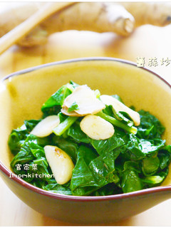 薑蒜炒芥菜 的食譜成品照片