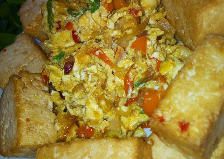 Simple Way to Prepare Appetizing Awara with egg sauce(Tofu with egg sauce) | This is Recipe So Awesome You Must Try Now !!