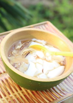 Hình của món Tào phớ truyền thống.