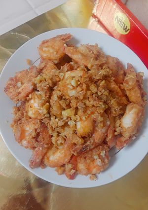 Hình của món Tôm chiên trứng muối.