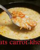 Oats carrot kheer recipe | Oats paayasam with country sugar