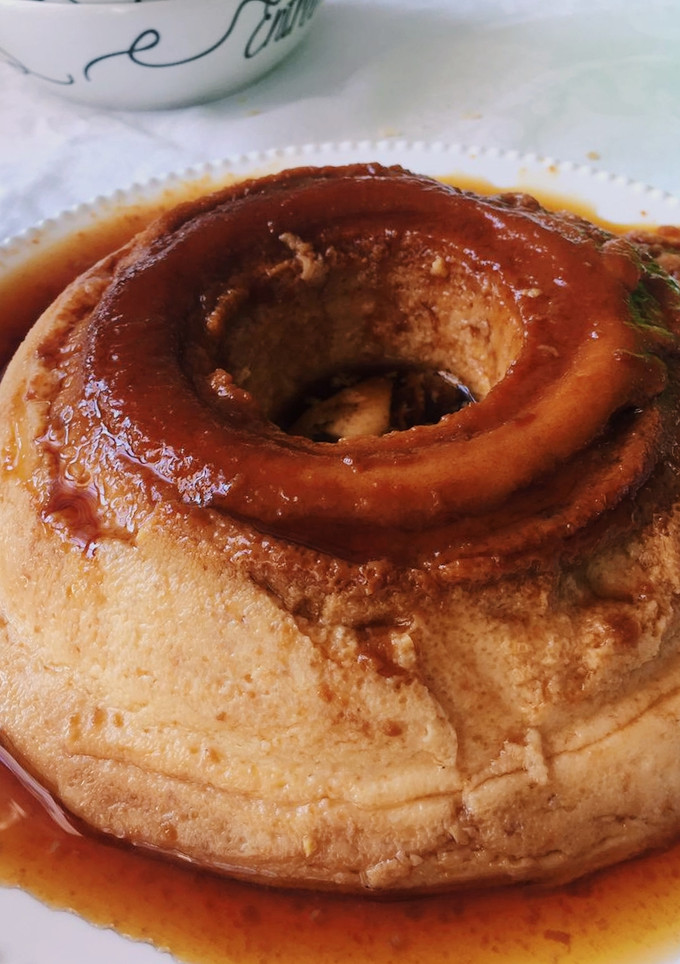 Una foto de Flan casero