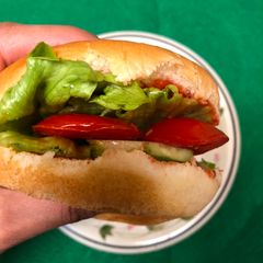 A picture of Veg burger.