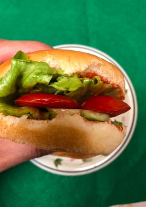 A picture of Veg burger.