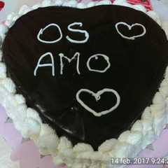Una foto de Tarta corazón San Valentín