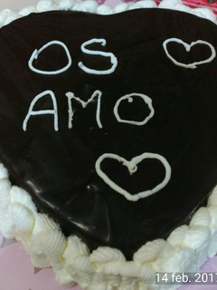 Una foto de Tarta corazón San Valentín