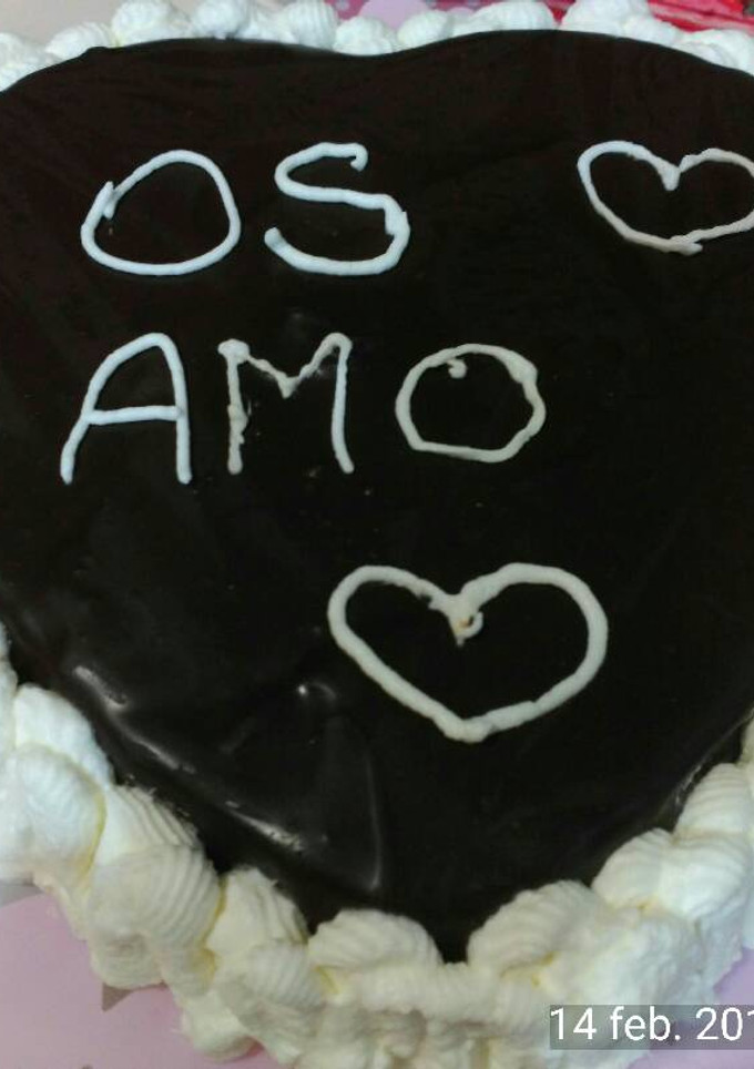 Una foto de Tarta corazón San Valentín