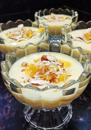 A picture of Mango phirni.