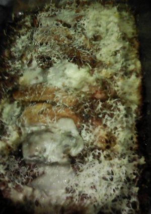 Una foto de Lasaña de plátano y queso