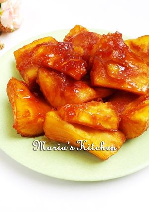 Foto resep Singkong Rebus Gula Merah