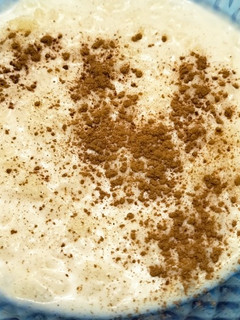 Una foto de Arroz con leche en panificadora