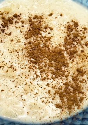 Una foto de Arroz con leche en panificadora