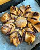Nutella Star Bread (Bánh Mì Bông Tuyết)