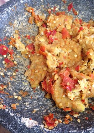 Foto resep Sambel tempe (tempe penyet)