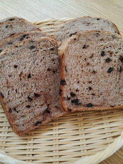 A picture of Banana and Chocolate chips bread using a bread machine.