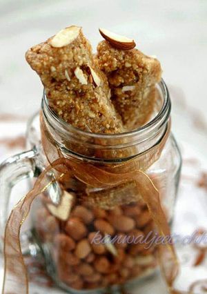 A picture of Peanut barfi.