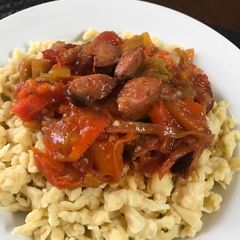 A picture of Hungarian Vegetable stew (Lecsó).