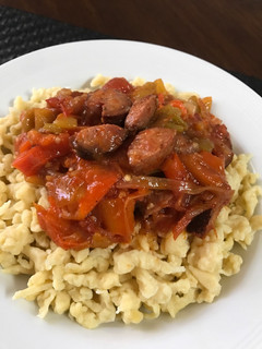A picture of Hungarian Vegetable stew (Lecsó).