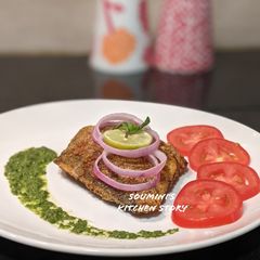 A picture of Masala Pomfret.