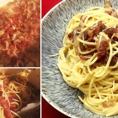 A picture of Fullblood Wagyu Beef Bacon Carbonara.