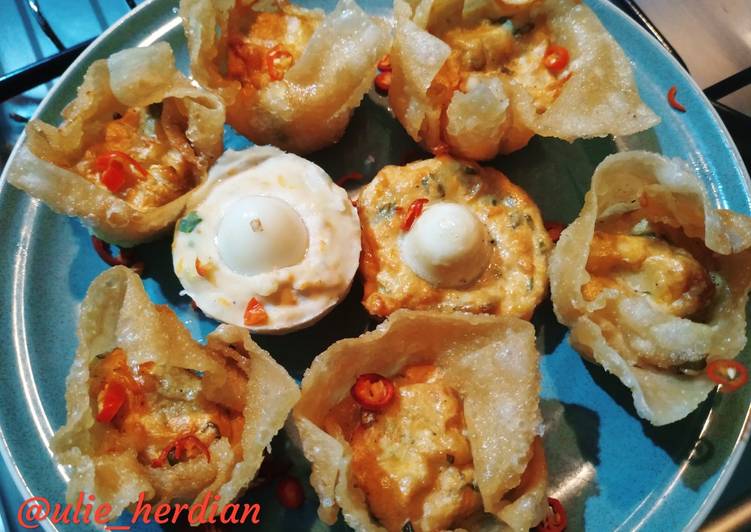 Resep Resep dasar pangsit goreng, somay goreng, somay kukus ayam 😋, Enak