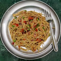 A picture of Red Rice Masala Noodles.