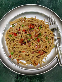 A picture of Red Rice Masala Noodles.