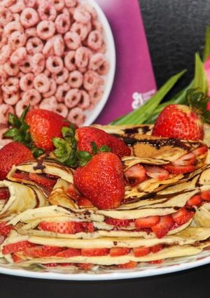 A picture of The Berry Princess’ Strawberry Nutella Crepes.