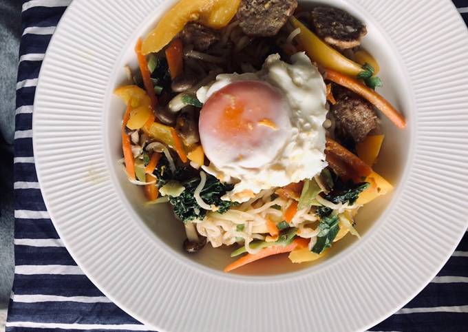 Healthy Stir fry instant noodles in 10mins 🕙