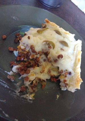 Una foto de Pastel de papa vegano
