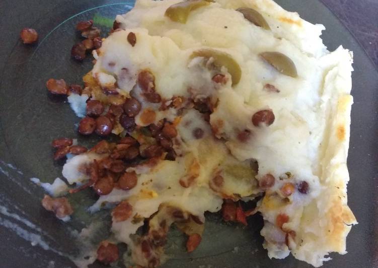 Pastel de papa vegano