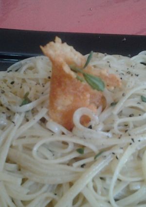 Una foto de Espaghetti con salsa de salvia