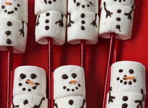 Una foto de Muñecos de Nieve de Malvaviscos y Chocolate