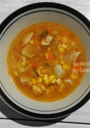 Foto resep Sup Merah Mudah #Rabubaru