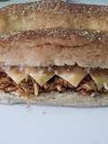 Sándwich pollo BBQ
