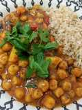 Curry de grão-de-bico Indiano vegano