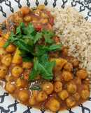 Curry de grão-de-bico Indiano vegano