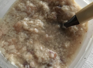 Una foto de Flan de leche materna y dátiles (BLW +6m)