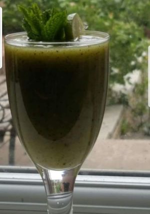 A picture of Kiwi juice #CookPadFruits #ramadankitayari.