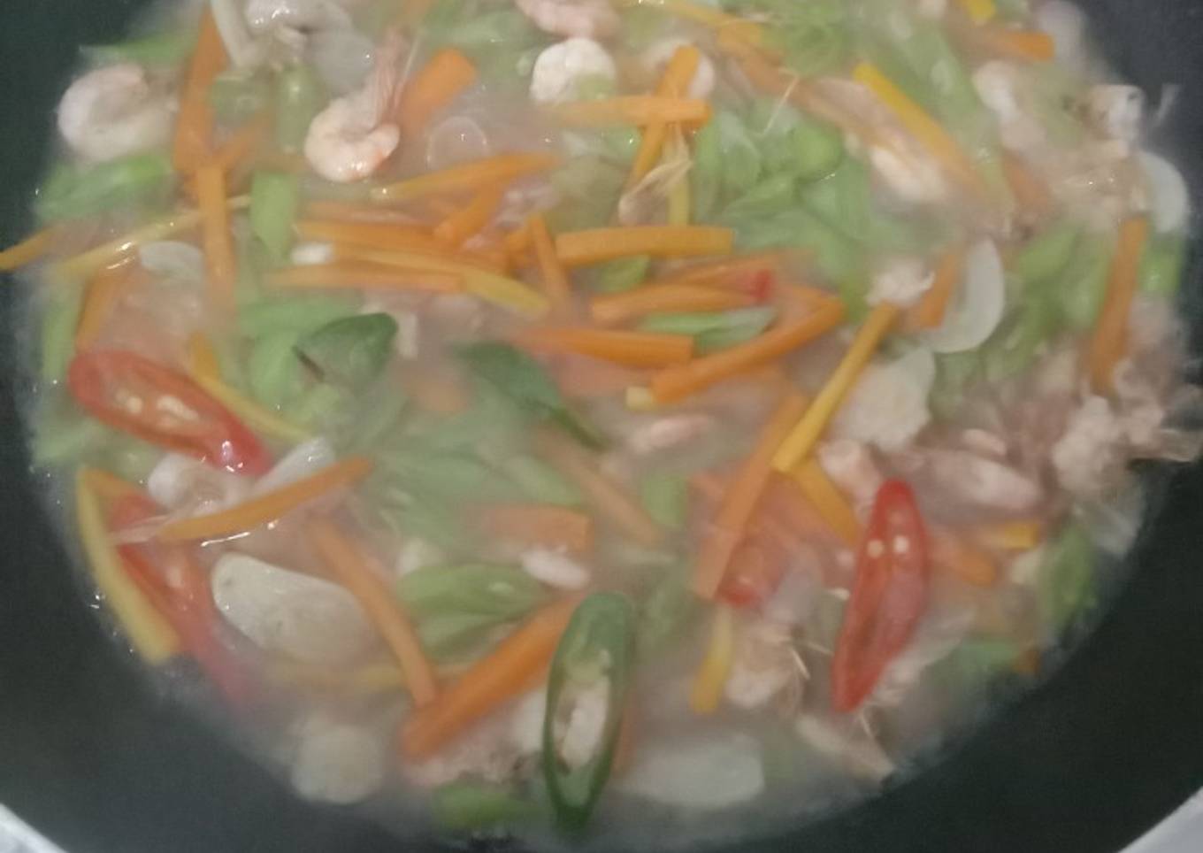 Tauco udang buncis wortel