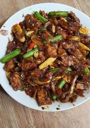 Foto resep Oseng Tempe Teri Sayur