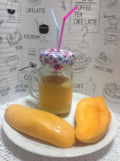 Una foto de Batido de Mango con Leche (good morning)