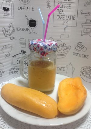 Una foto de Batido de Mango con Leche                           (good morning)