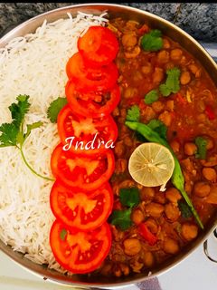 चटपटे छोले चावल रेसिपी मुख्य फोटो